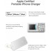 Luxtude 5000mAh Portable Charger for iPhone, Ultra Slim Mfi Apple Certified External Battery Pack Built in Lightning Cable, Fast Charging Power Bank for iPhone 13/12/11 Pro/X/XR/XS Max/10/8/7/6S etc.